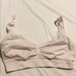 Light pink nursing bra